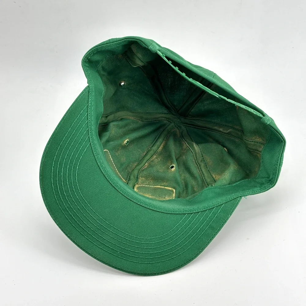 VINTAGE Pocklington Poly-Gene Patch Snapback Hat Cap Agriculture Farming 80s 90s